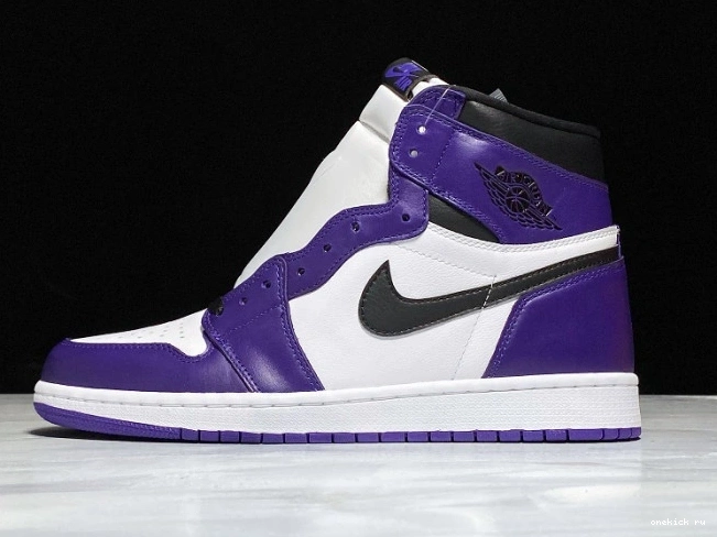 Rep Onekick 555088-500 Court OG Air Jordan Purple 1 High 0729